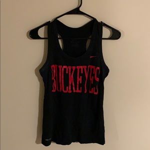 Nike Dri-Fit Black Ohio State University Tank Top